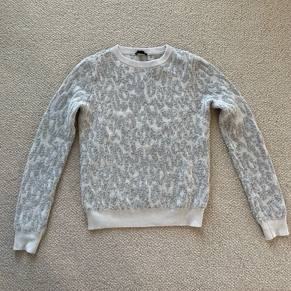 Theory grey wool sweater